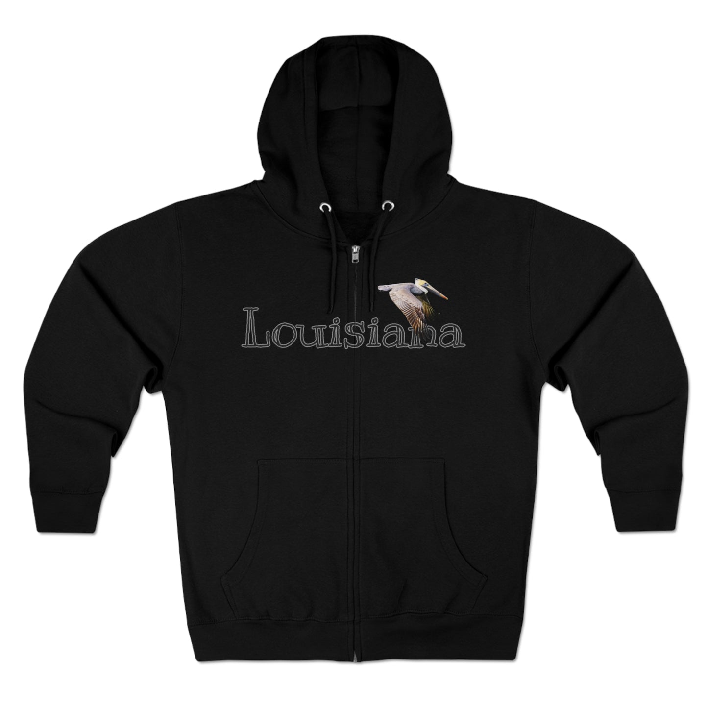 Unisex Premium Louisiana Full-Zip Hoodie