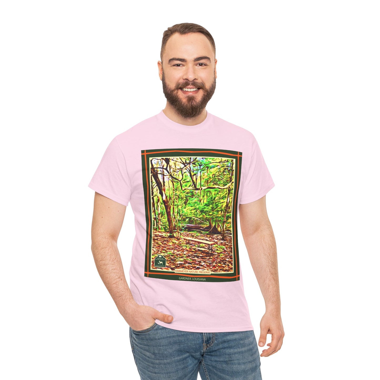Harmeyer Nature Preserve Tee — Stylized Nature Park Graphic