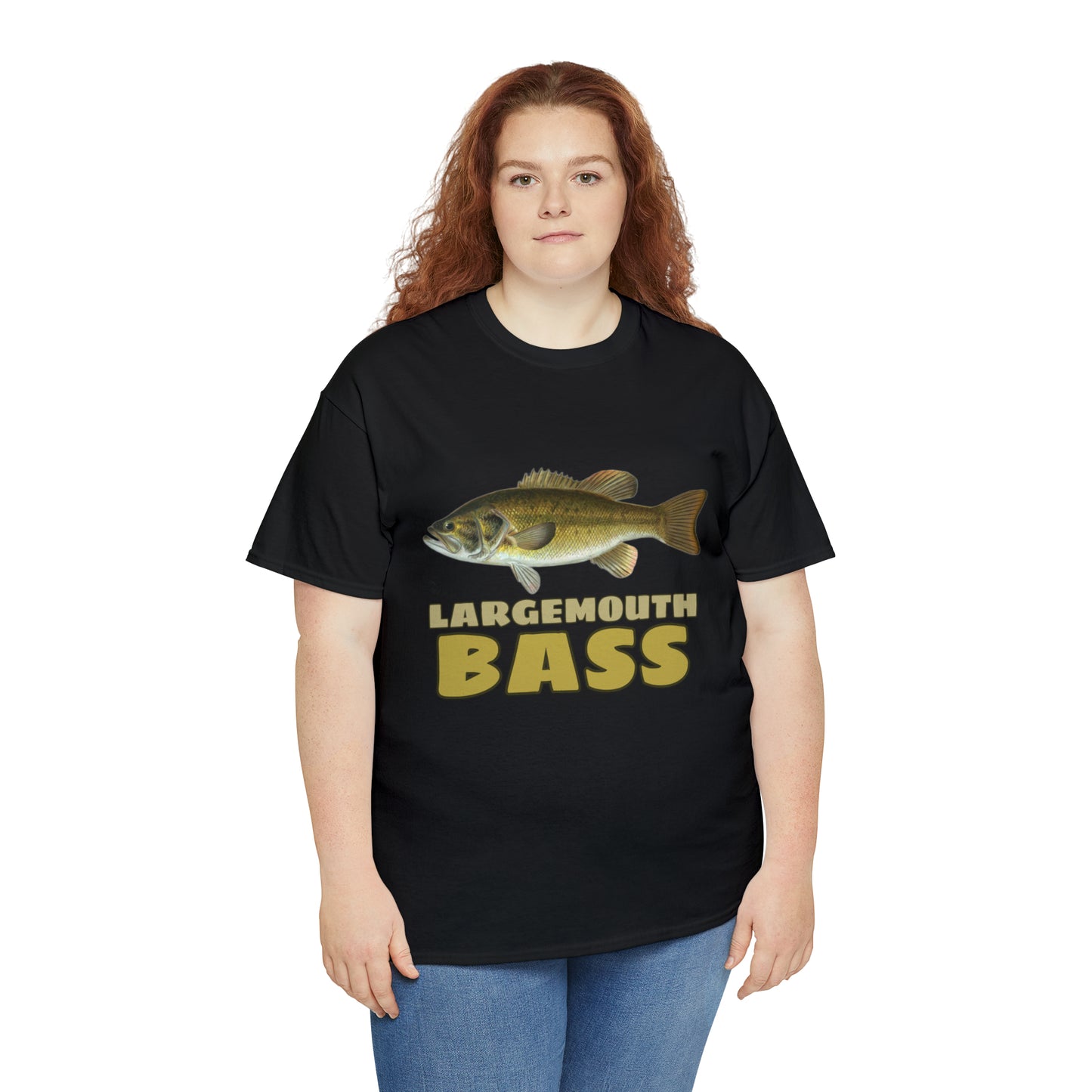 Largemouth Bass Unisex Heavy Cotton Tee