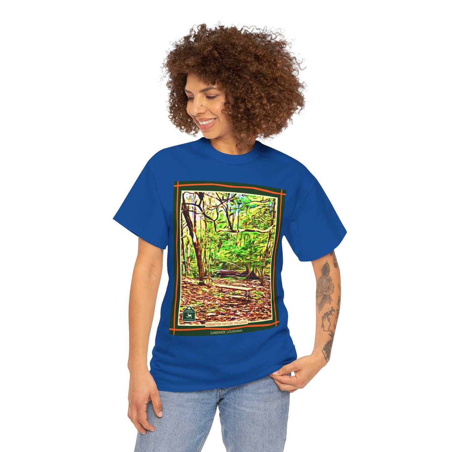 Harmeyer Nature Preserve Tee — Stylized Nature Park Graphic