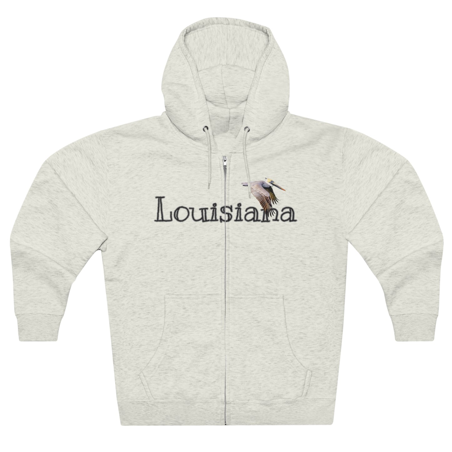 Unisex Premium Louisiana Full-Zip Hoodie