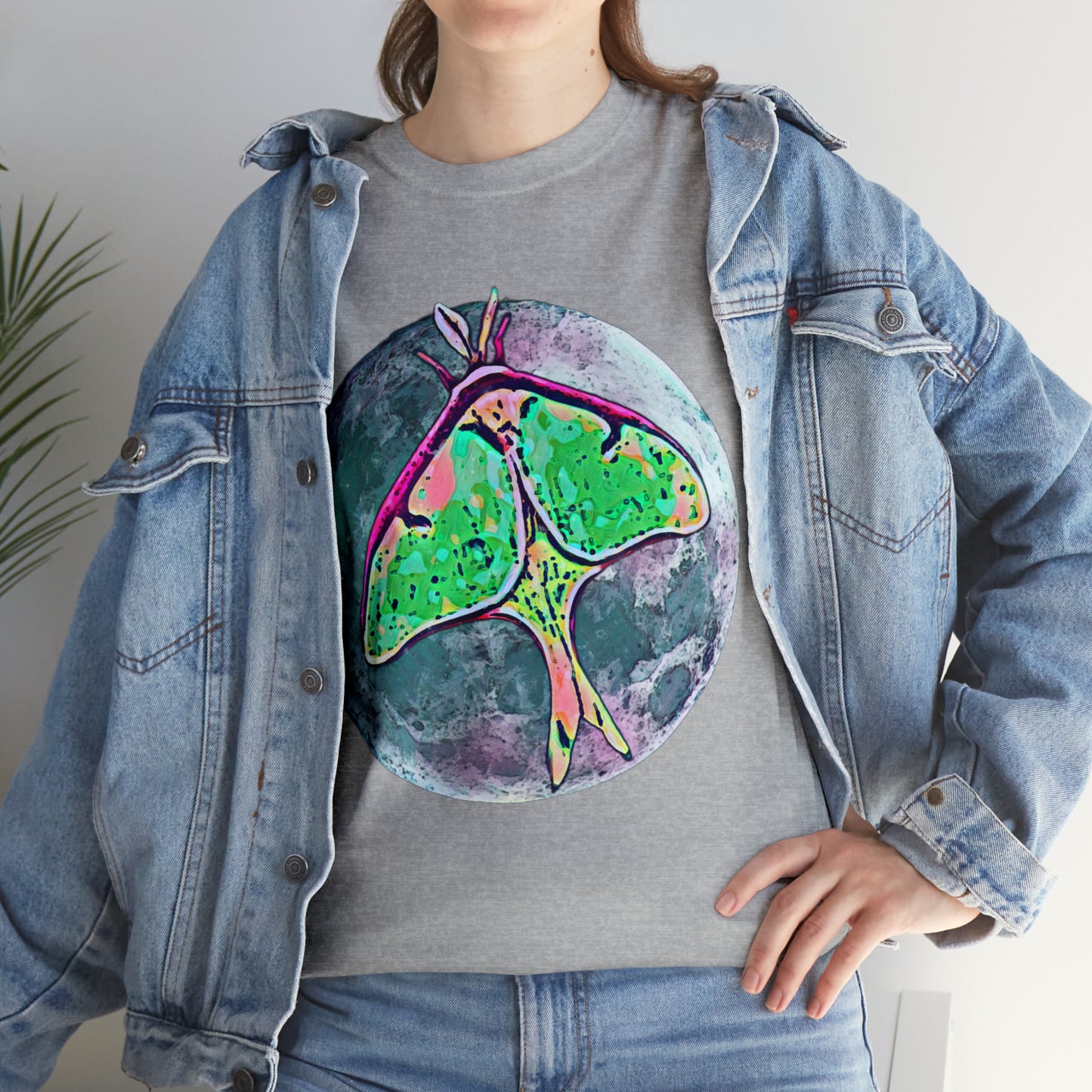 Luna Moth Unisex Heavy Cotton Tee