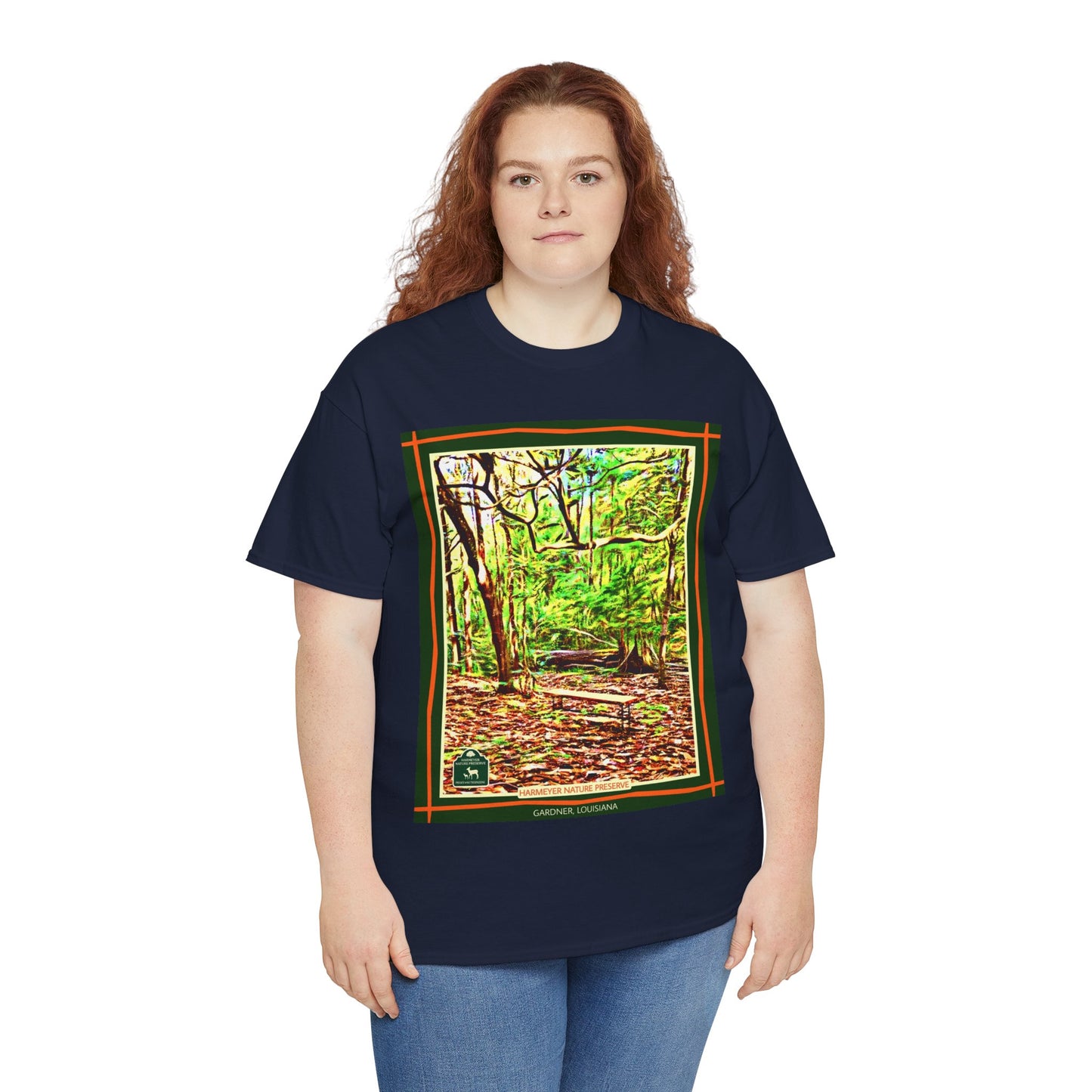 Harmeyer Nature Preserve Tee — Stylized Nature Park Graphic