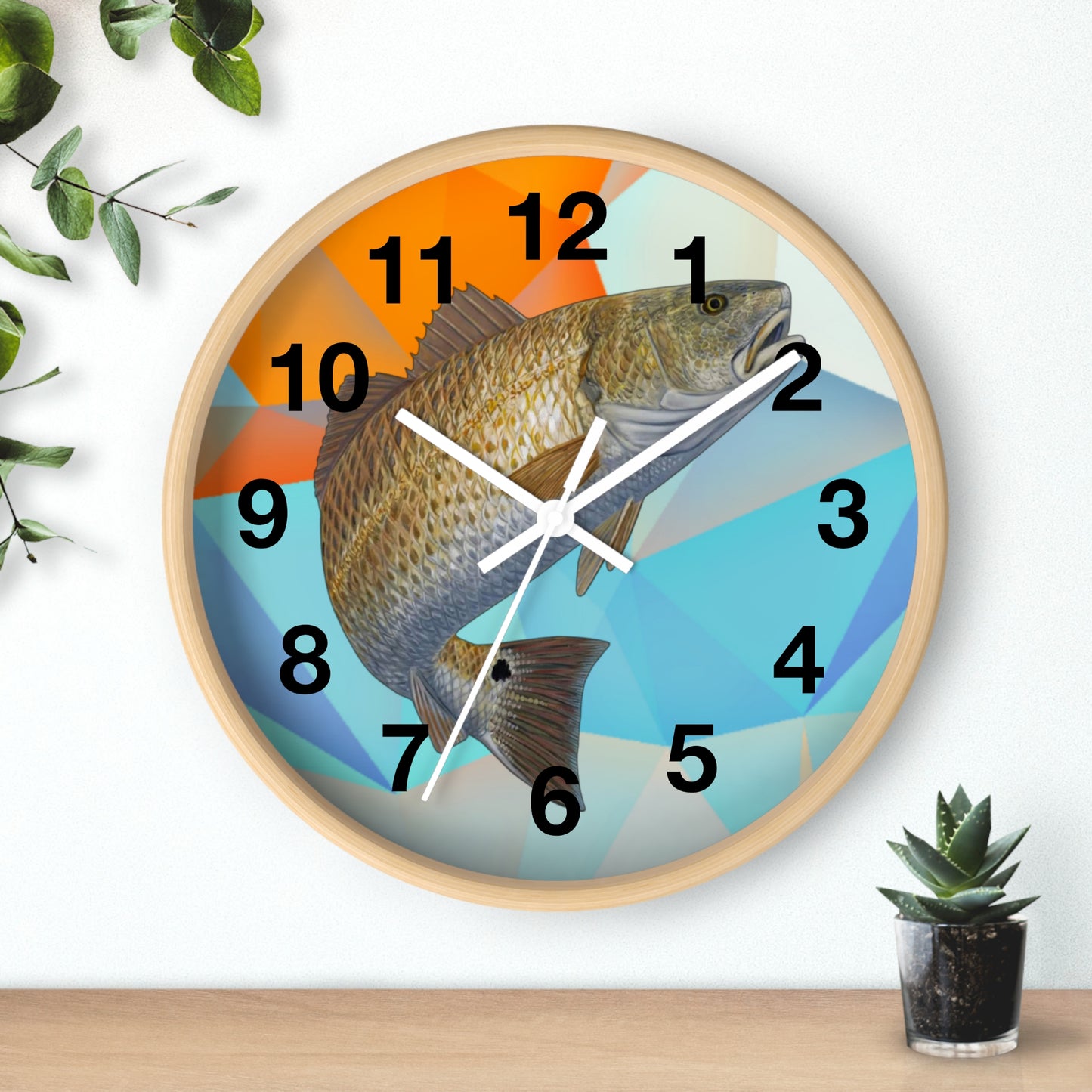 Louisiana Redfish Wall Clock