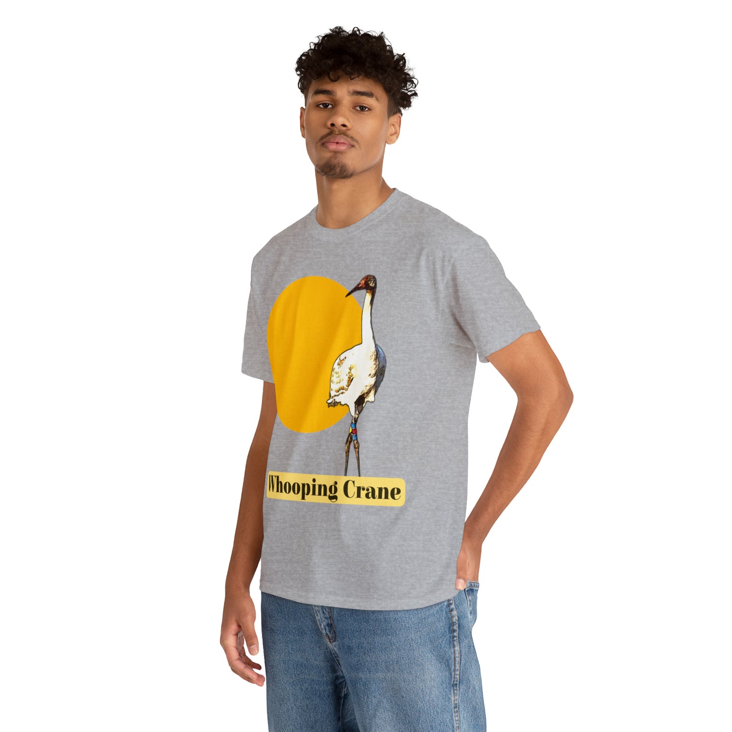 Whooping Crane Unisex Heavy Cotton Tee