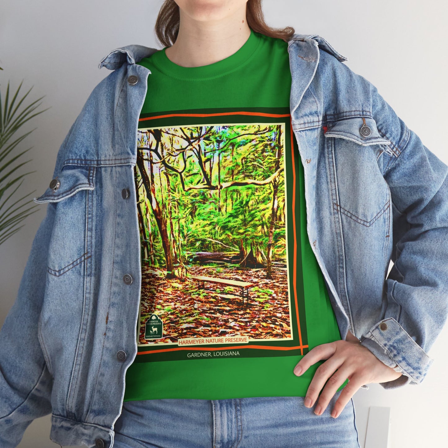 Harmeyer Nature Preserve Tee — Stylized Nature Park Graphic