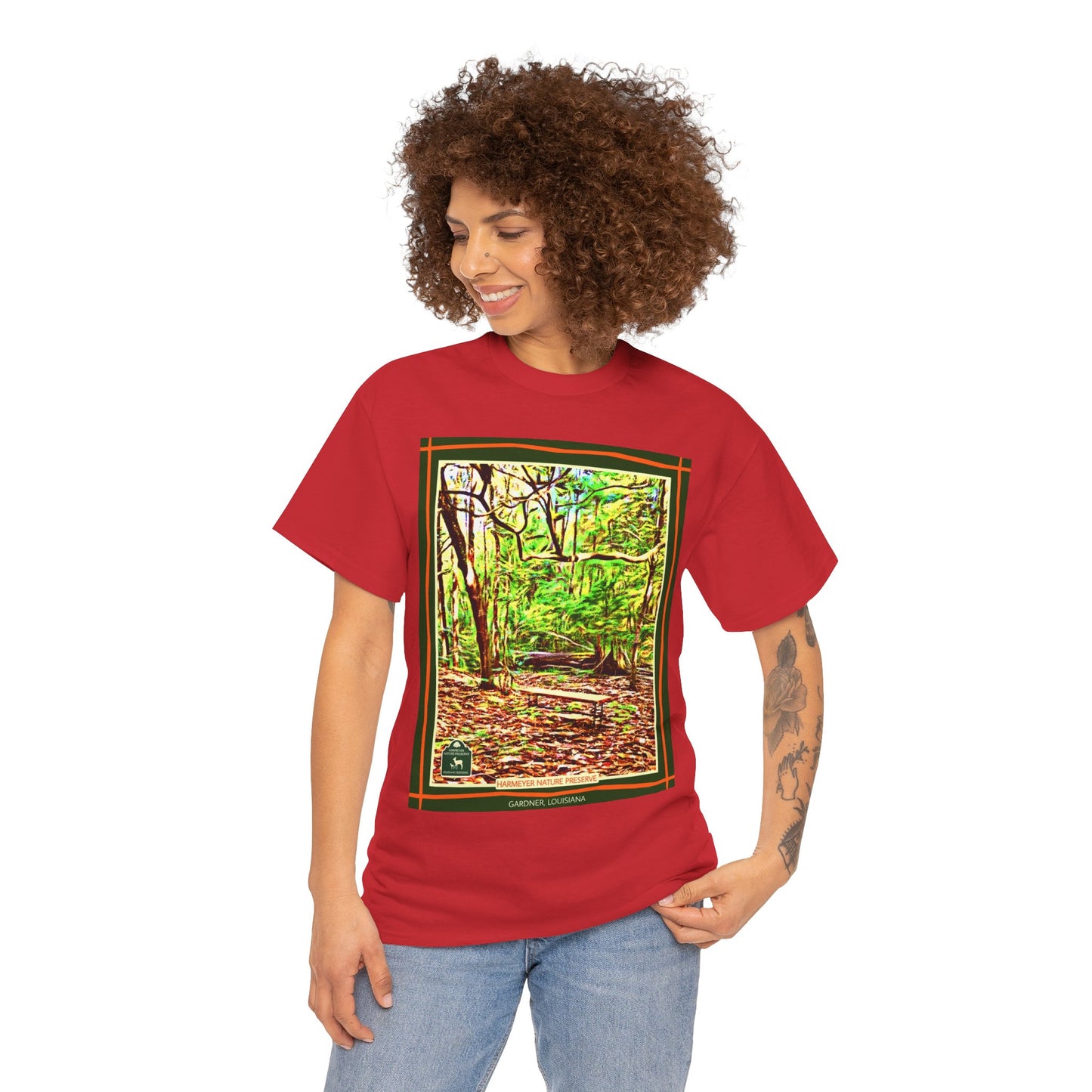 Harmeyer Nature Preserve Tee — Stylized Nature Park Graphic