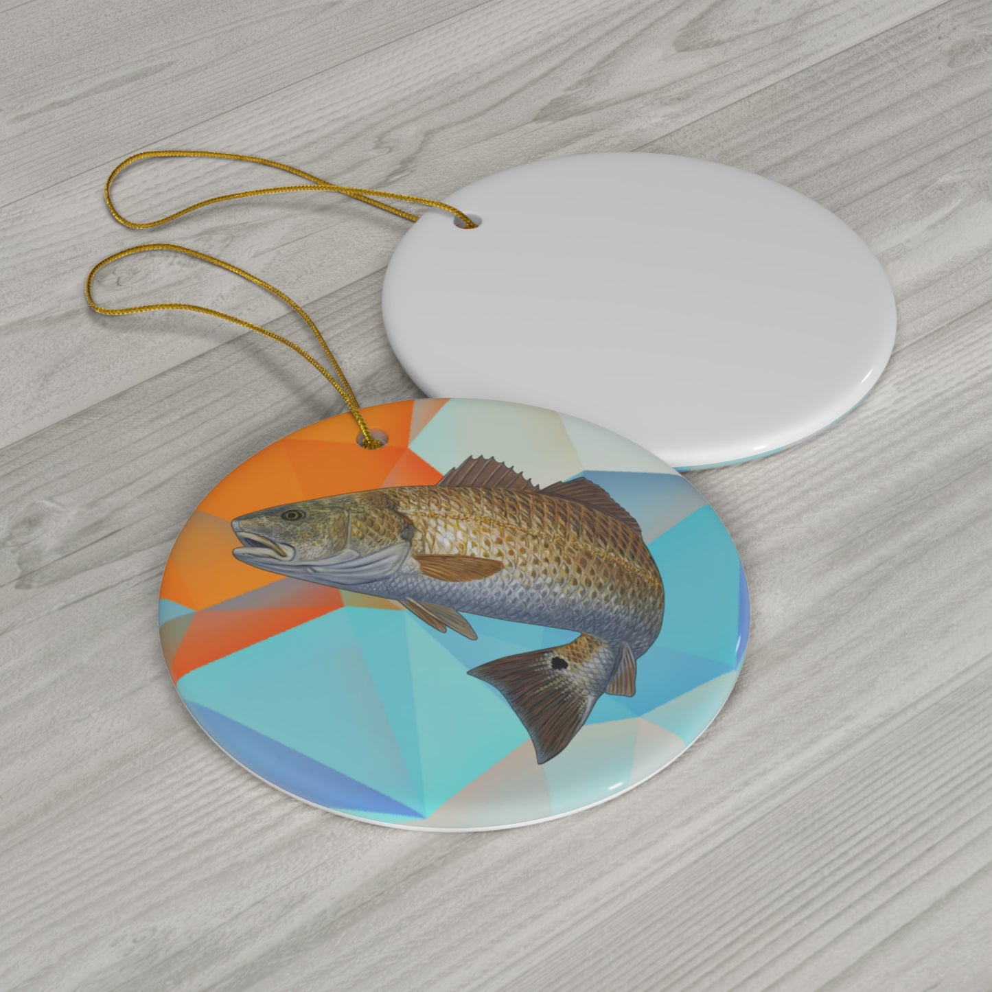 Porcelain Redfish Ornament