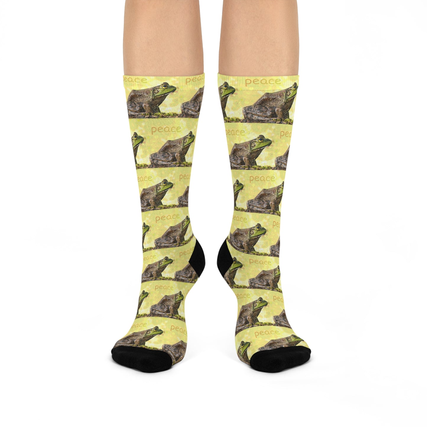 Peaceful Frog Crew Socks