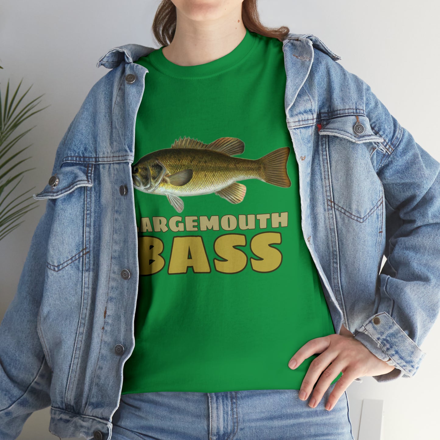 Largemouth Bass Unisex Heavy Cotton Tee