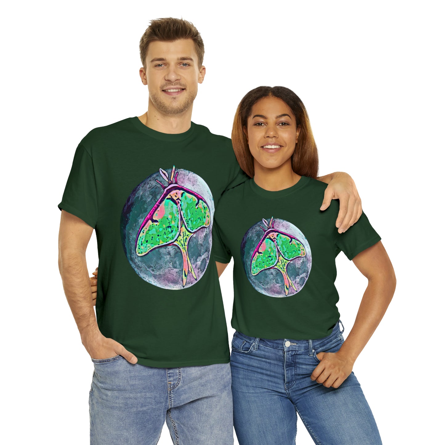 Luna Moth Unisex Heavy Cotton Tee