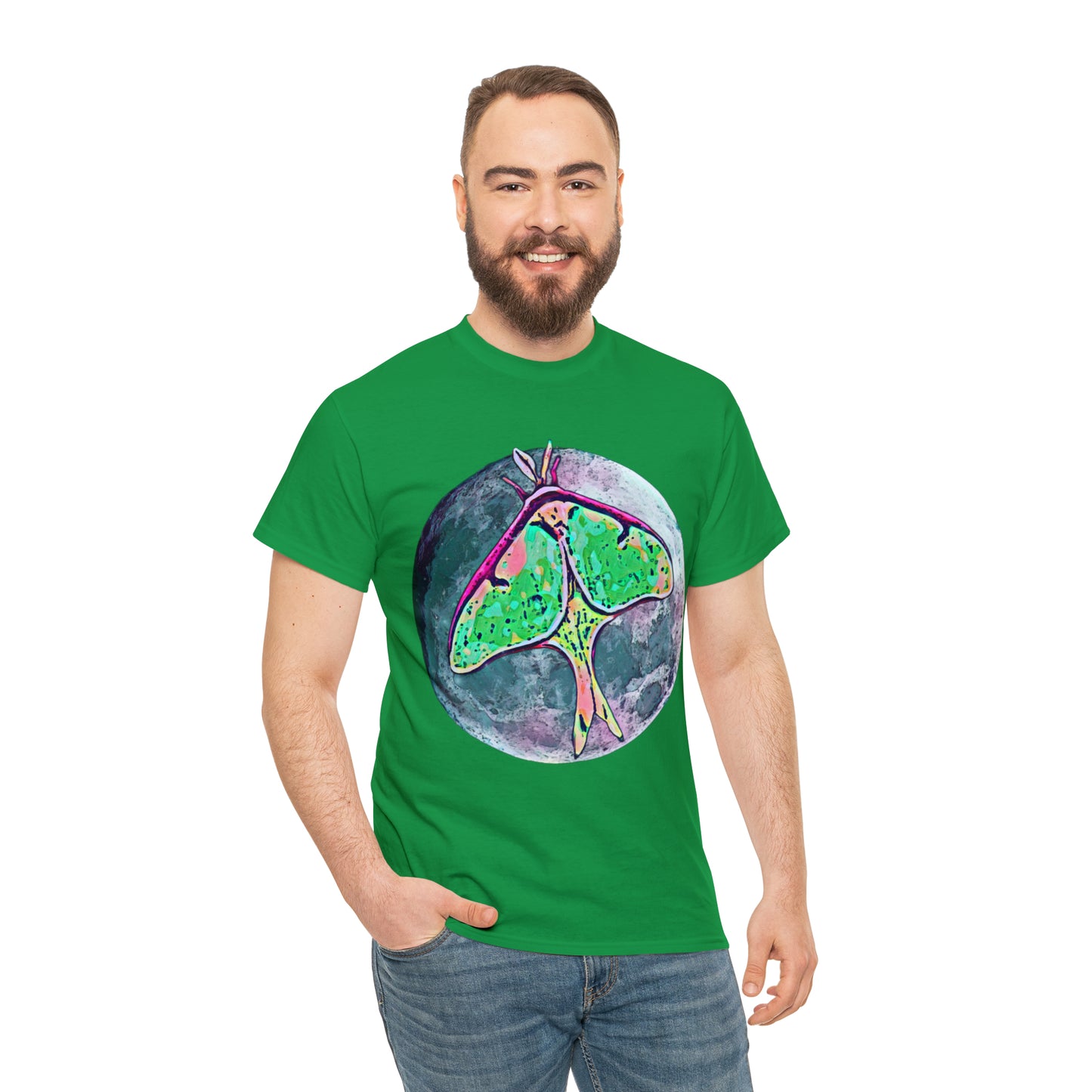 Luna Moth Unisex Heavy Cotton Tee