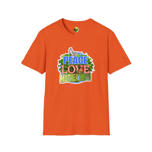 Peace-Love-MotherEarth Unisex Softstyle T-Shirt