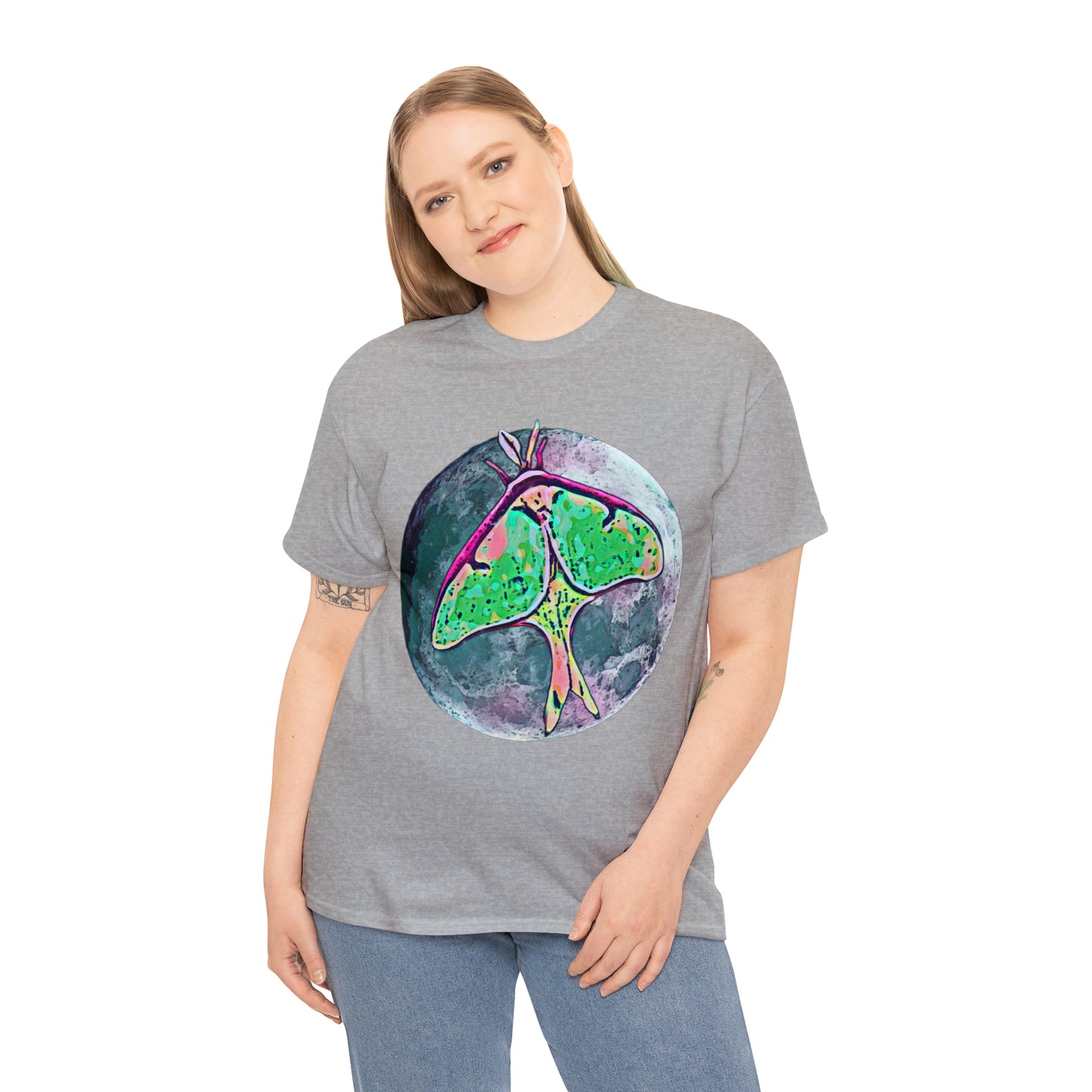 Luna Moth Unisex Heavy Cotton Tee