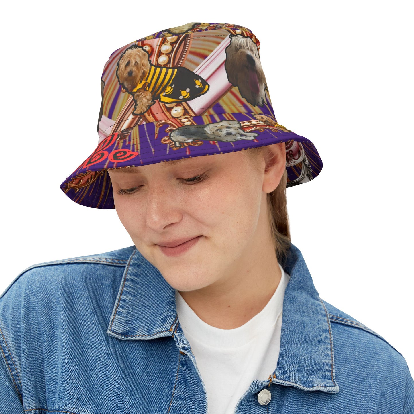 Phoebe Love Bucket Hat Purple