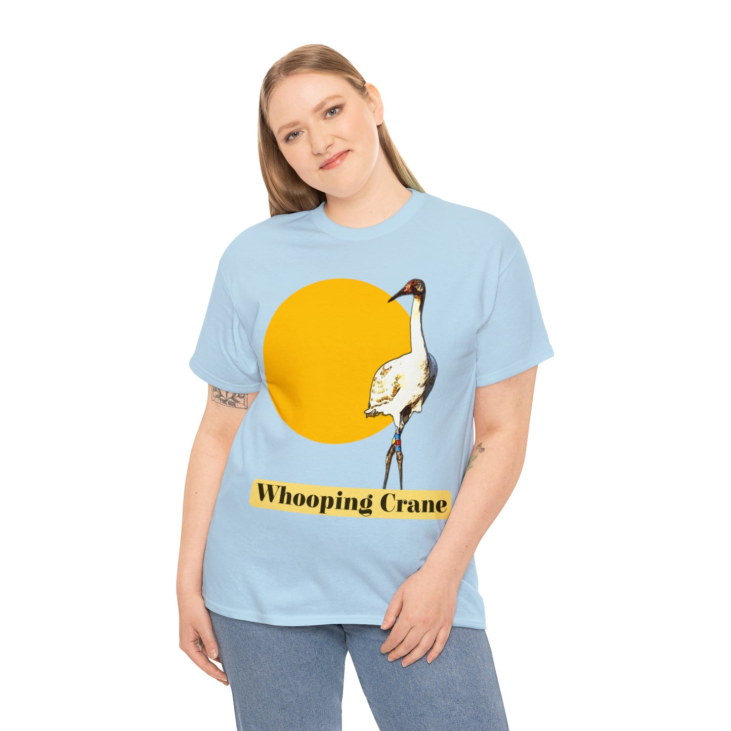 Whooping Crane Unisex Heavy Cotton Tee