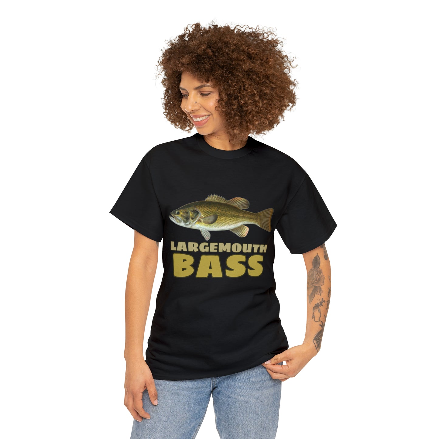 Largemouth Bass Unisex Heavy Cotton Tee