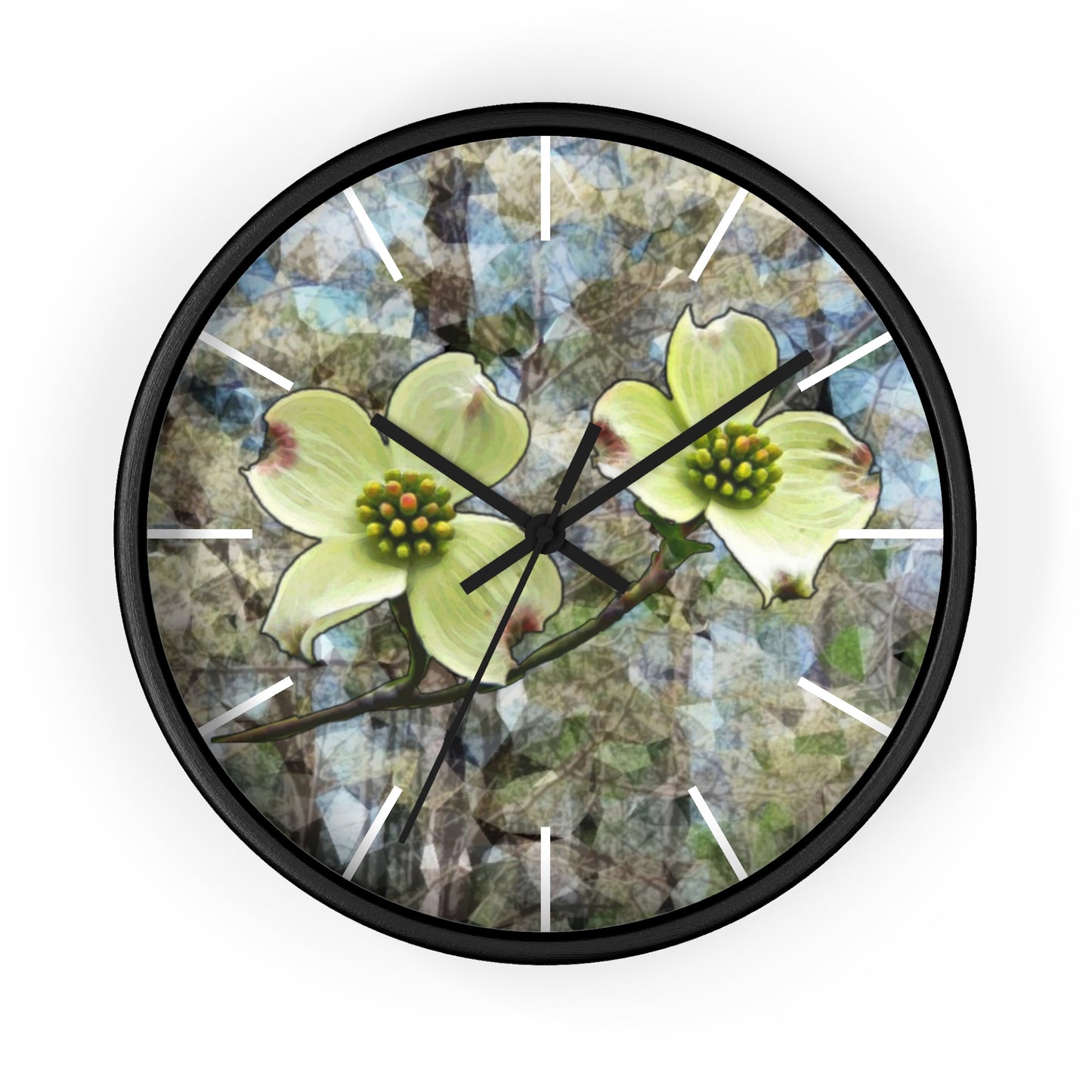 Kisatchie Dogwoods Wall Clock