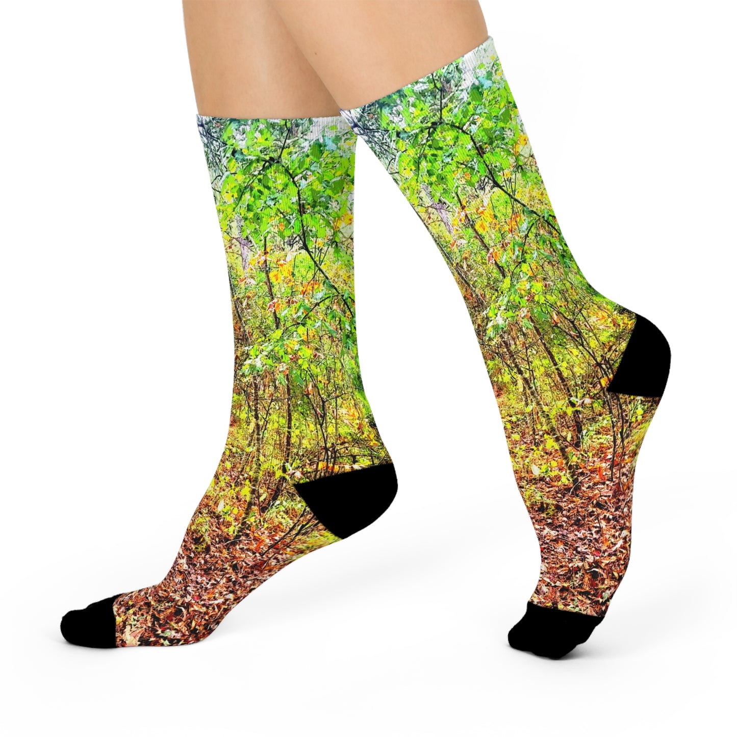 Colorful Forest Crew Socks