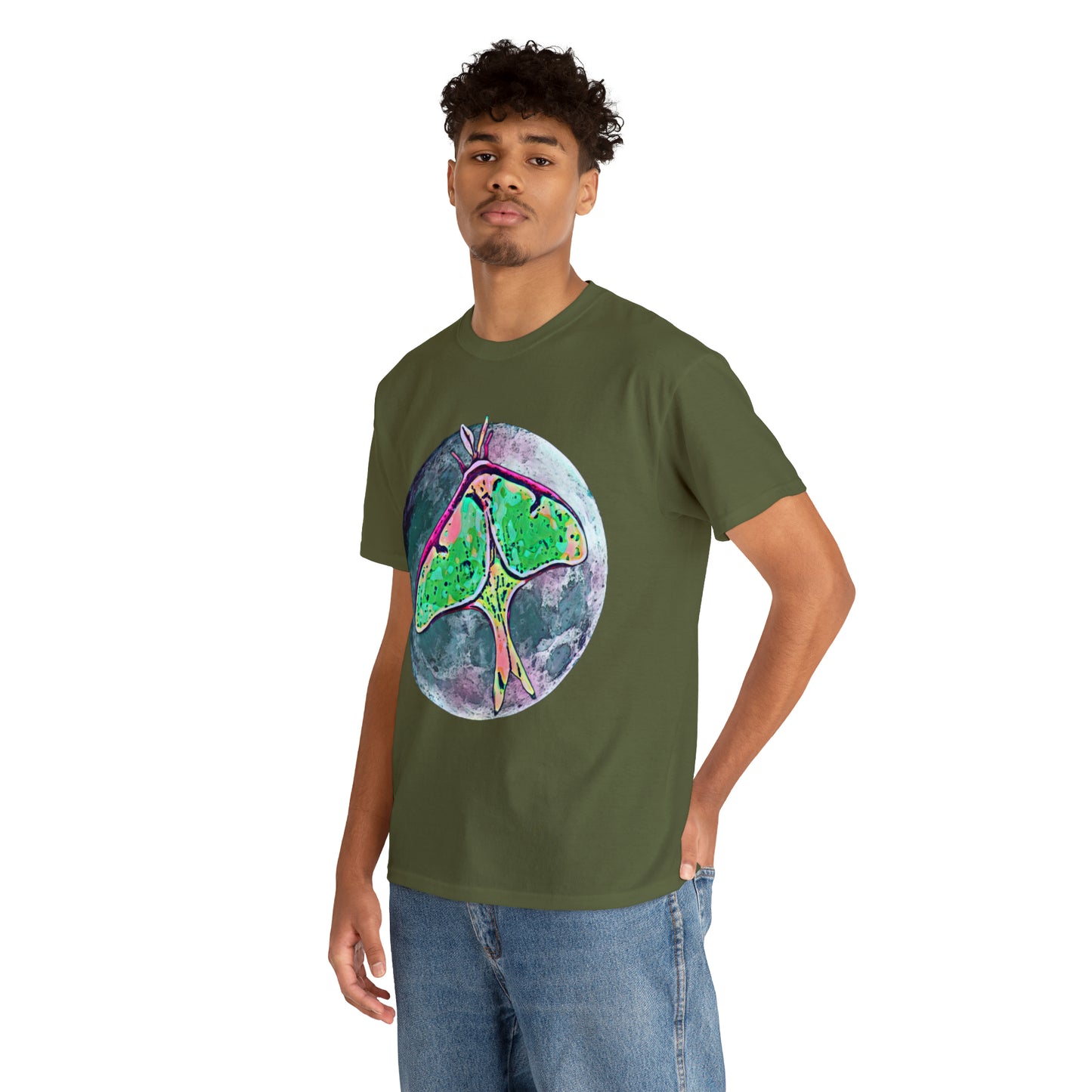 Luna Moth Unisex Heavy Cotton Tee