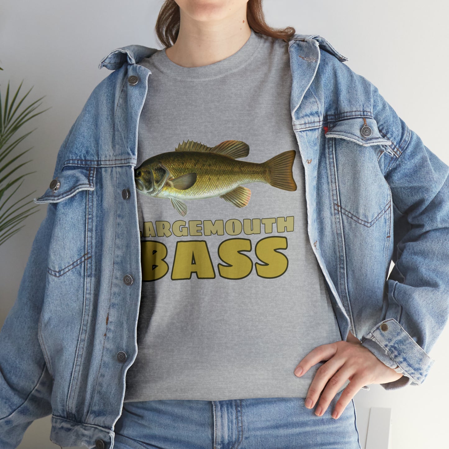 Largemouth Bass Unisex Heavy Cotton Tee