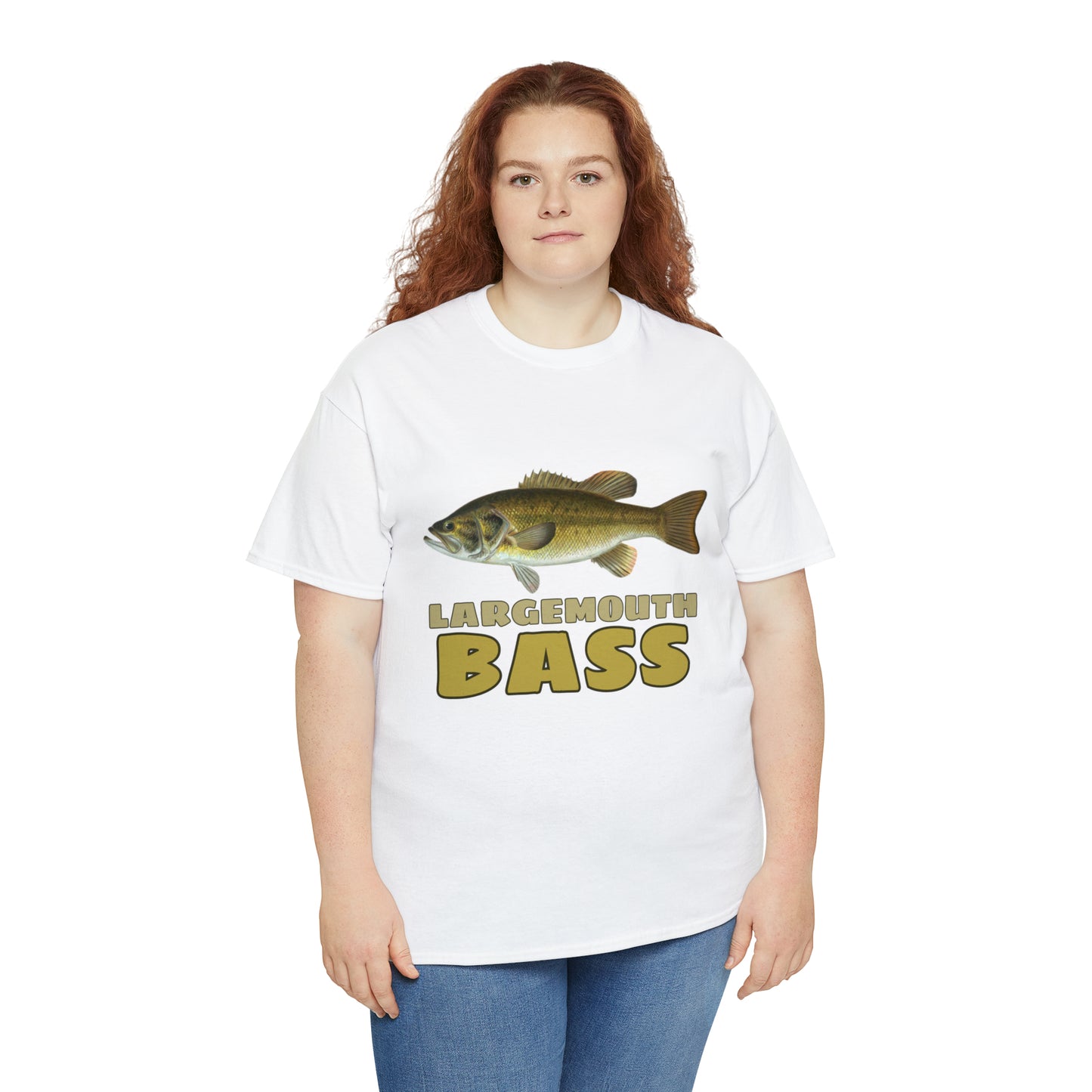 Largemouth Bass Unisex Heavy Cotton Tee