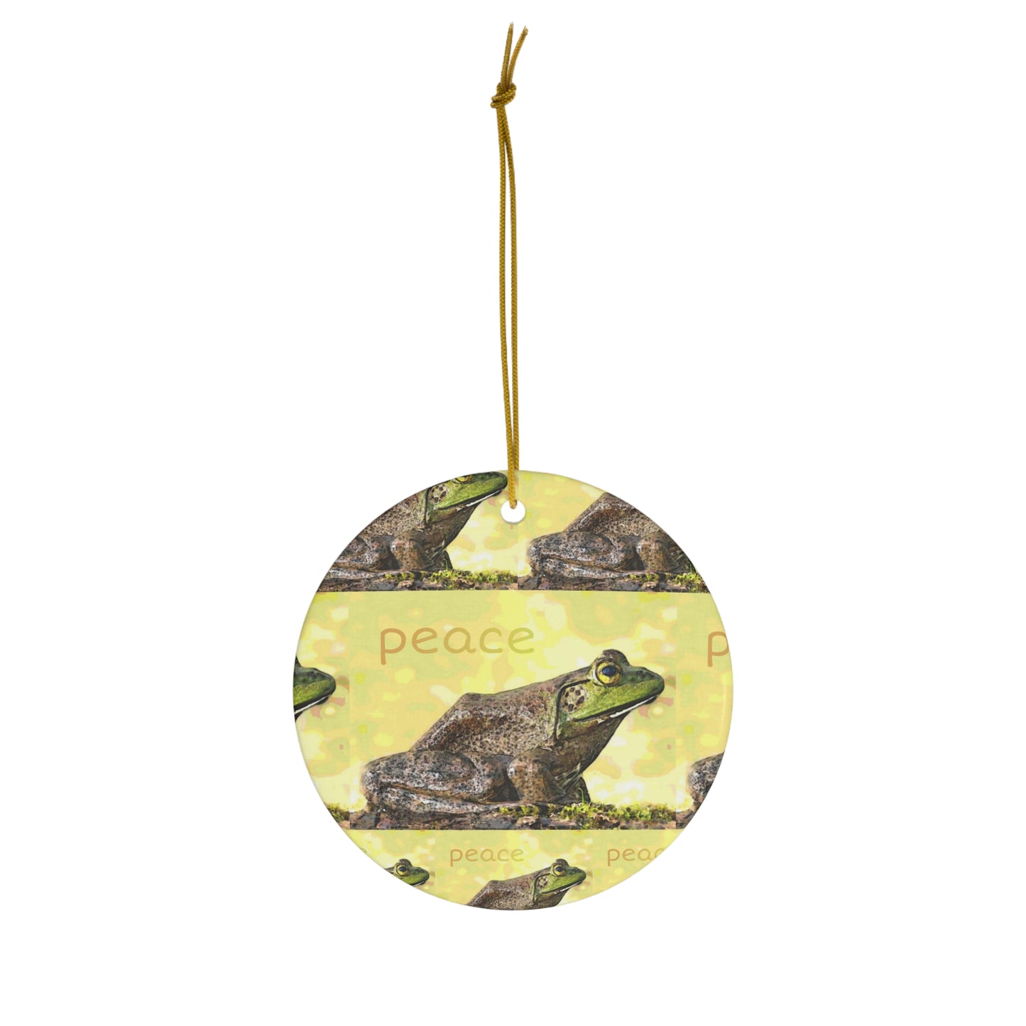 Porcelain Frog of Peace Ornament