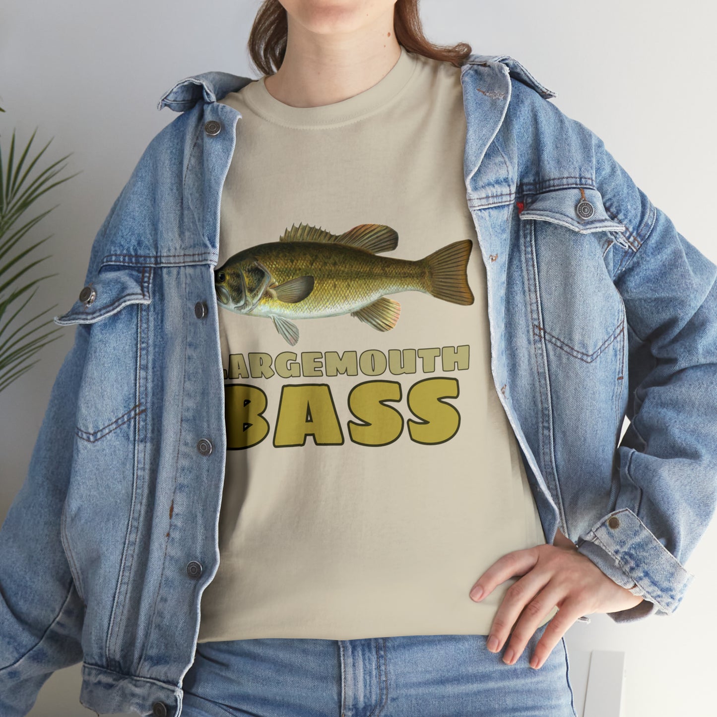 Largemouth Bass Unisex Heavy Cotton Tee