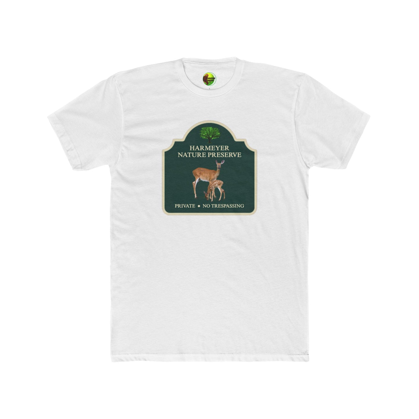 Nature Preserve Logo Cotton Tee — Color Wildlife Emblem