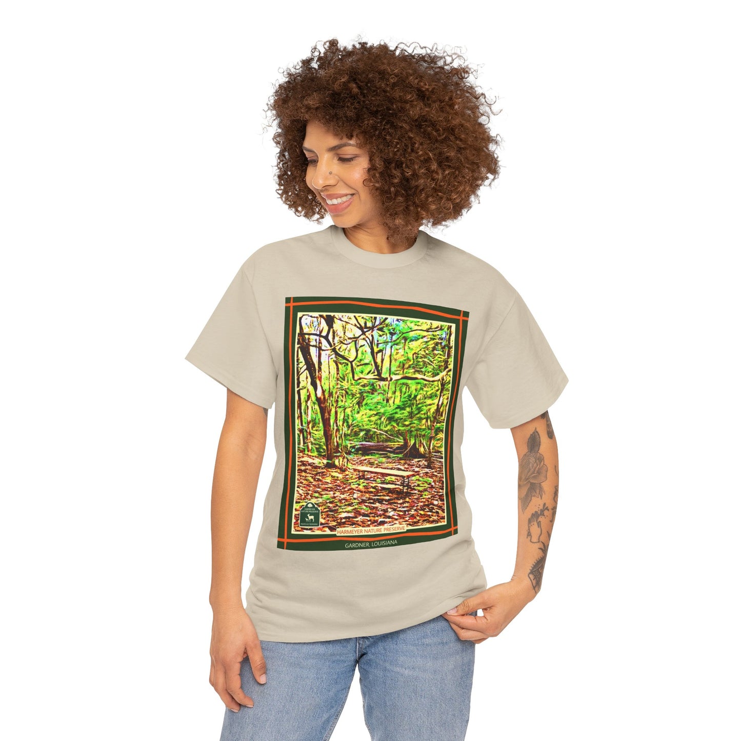Harmeyer Nature Preserve Tee — Stylized Nature Park Graphic