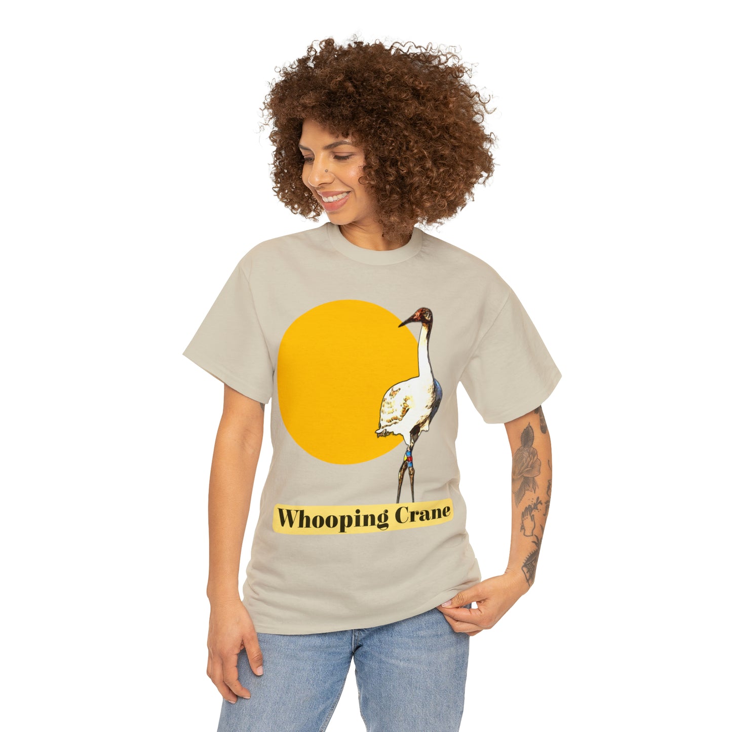 Whooping Crane Unisex Heavy Cotton Tee