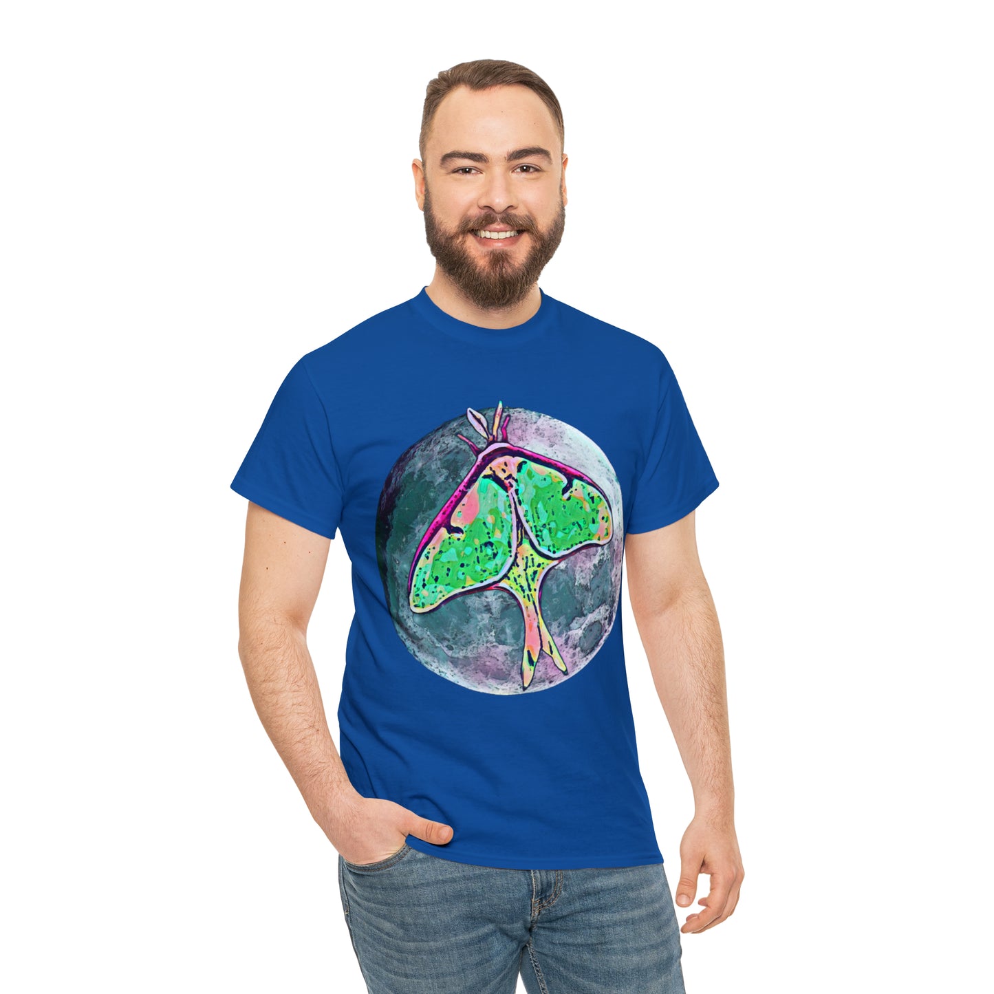 Luna Moth Unisex Heavy Cotton Tee