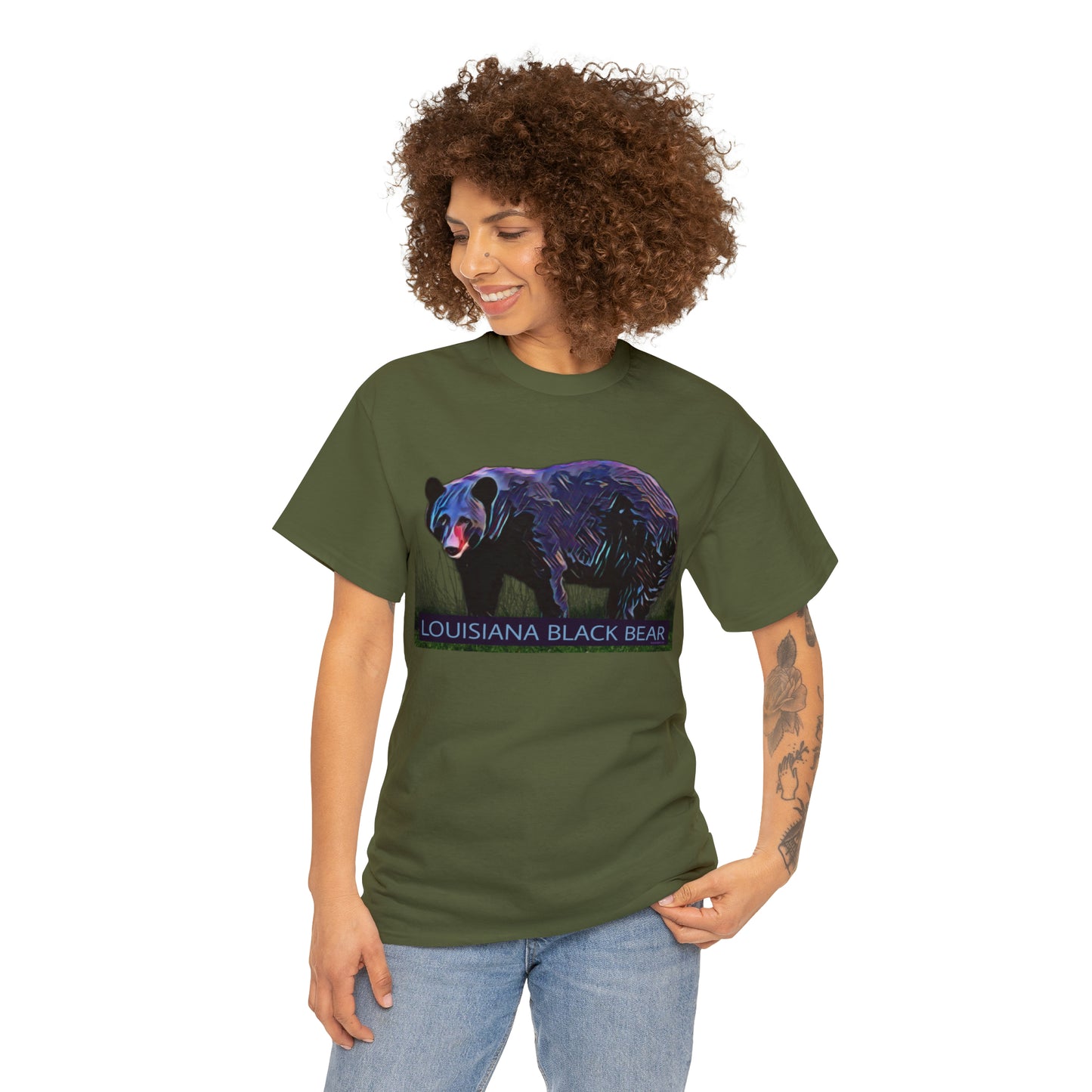 Louisiana Black Bear Unisex Heavy Cotton Tee