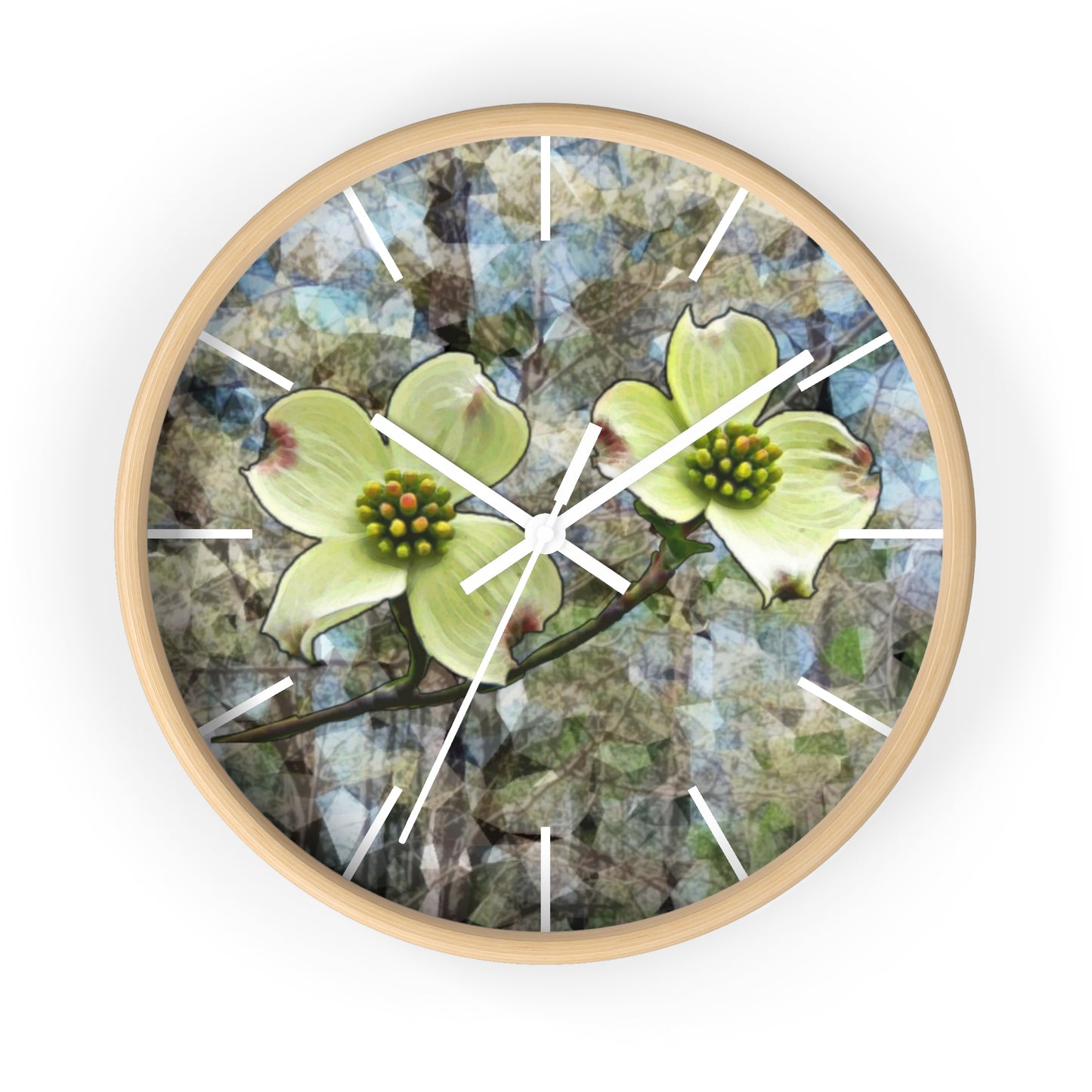 Kisatchie Dogwoods Wall Clock