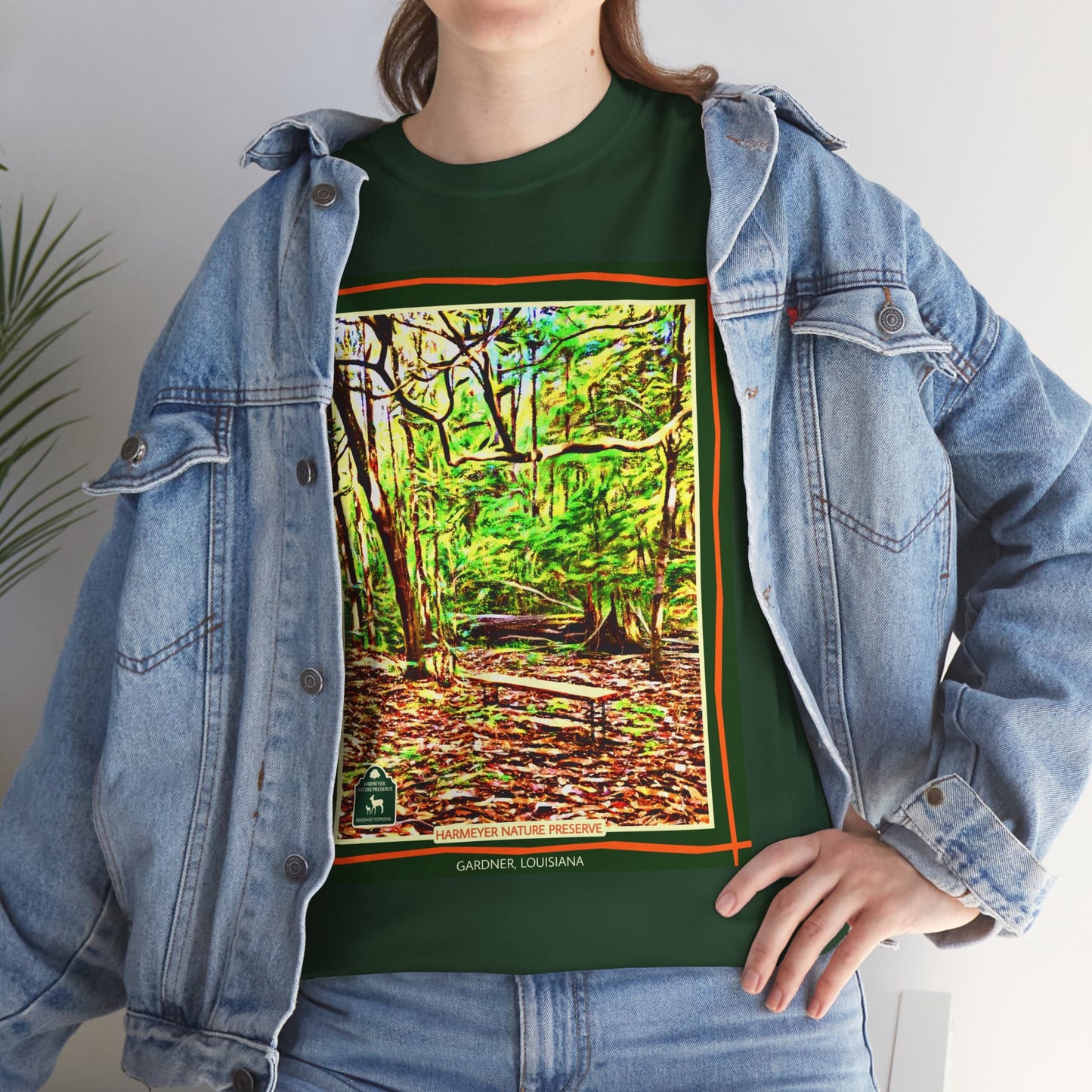 Harmeyer Nature Preserve Tee — Stylized Nature Park Graphic