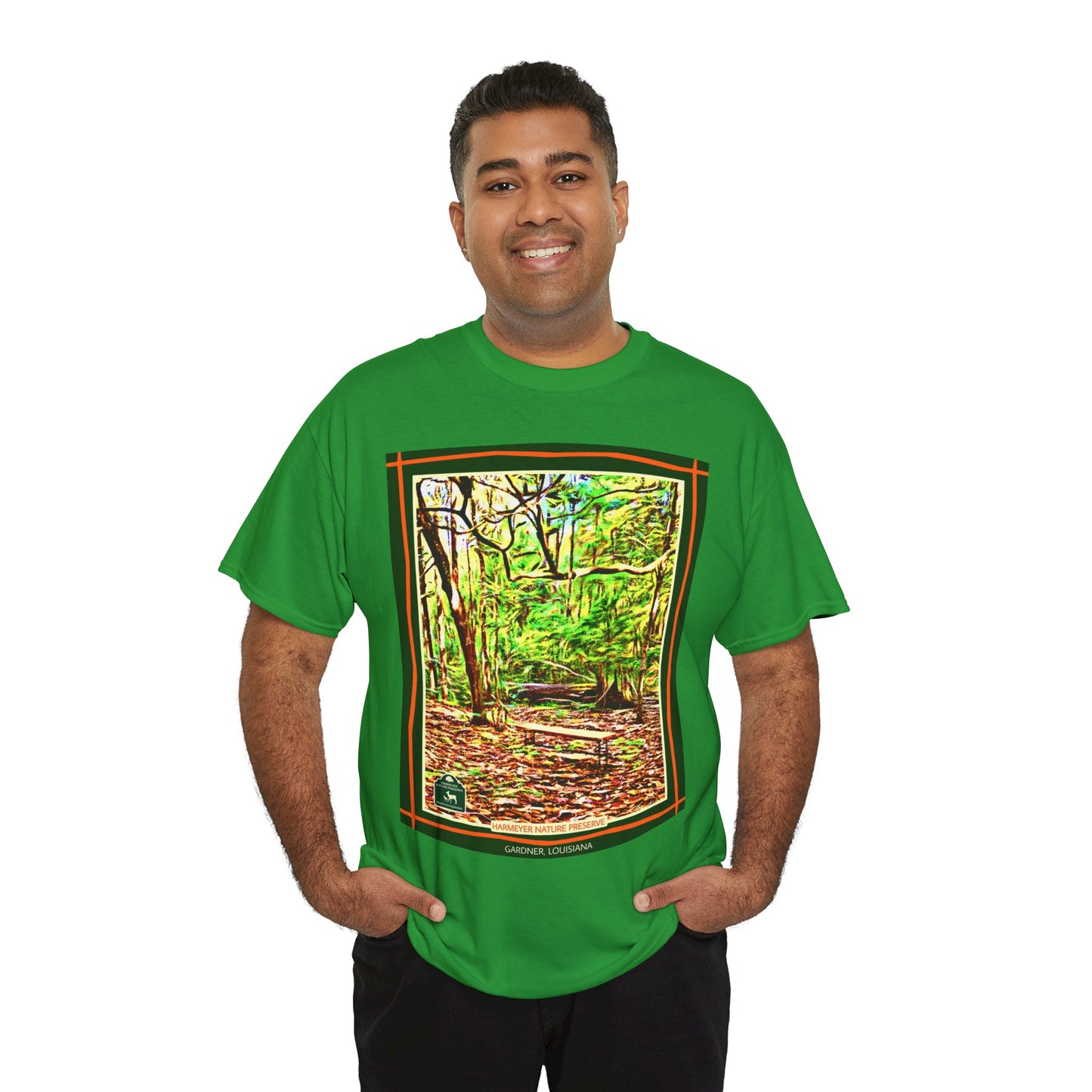 Harmeyer Nature Preserve Tee — Stylized Nature Park Graphic