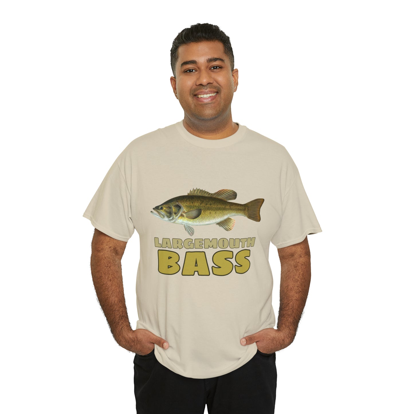 Largemouth Bass Unisex Heavy Cotton Tee