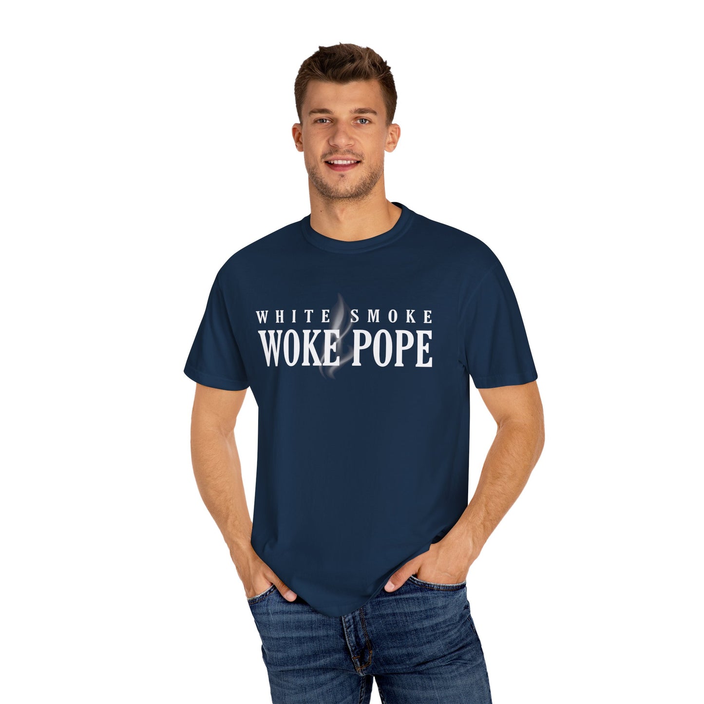 Woke Pope T-Shirt - Unisex Garment-Dyed Tee for Activists