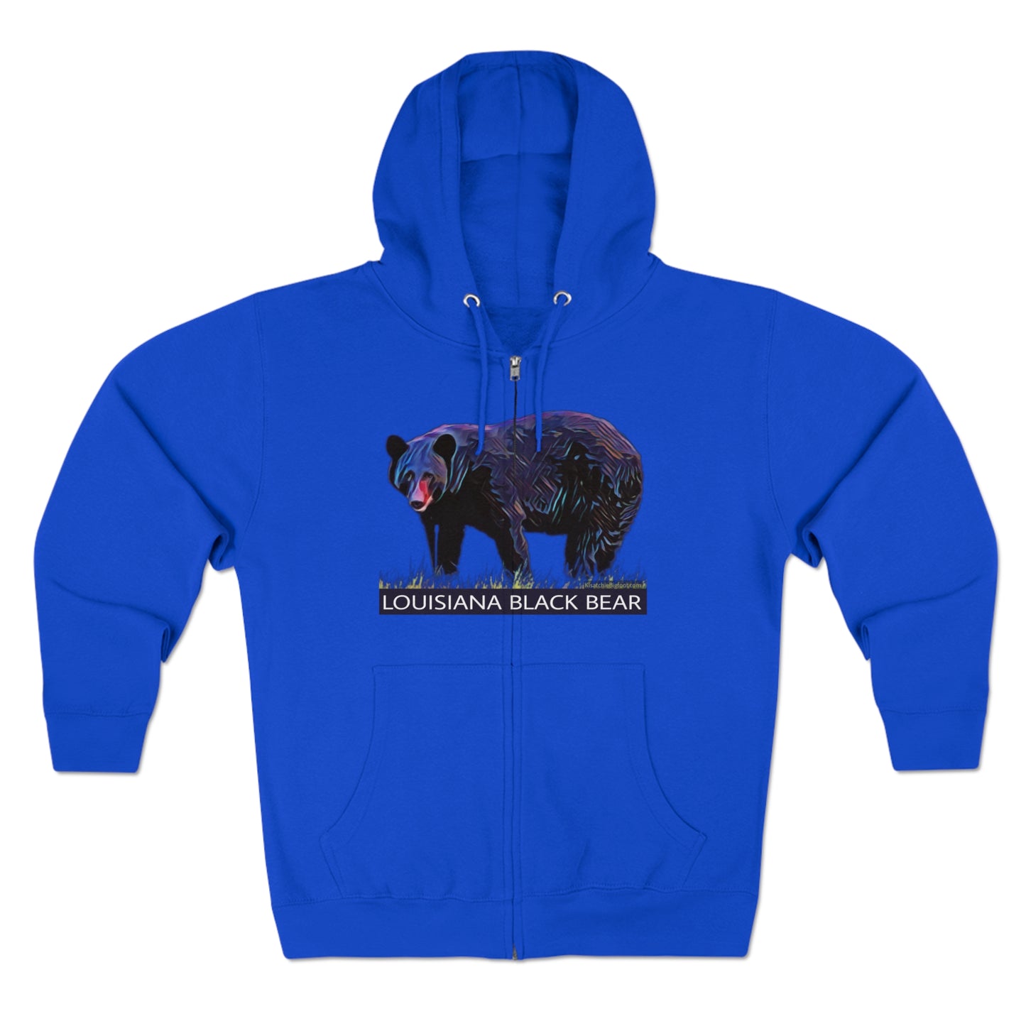 Unisex Premium Louisiana Black Bear Full-Zip Hoodie