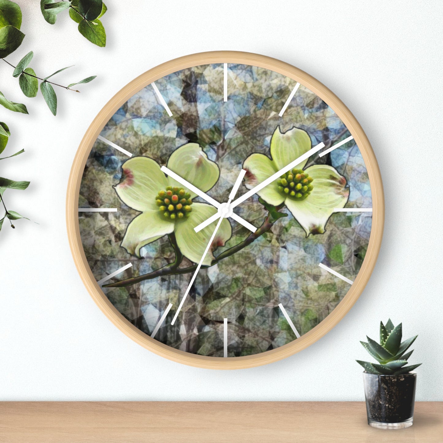 Kisatchie Dogwoods Wall Clock