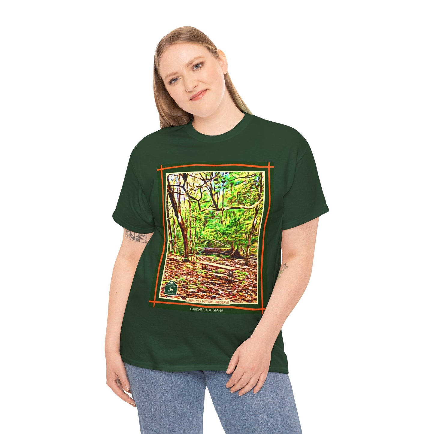 Harmeyer Nature Preserve Tee — Stylized Nature Park Graphic