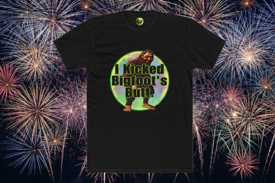 Bigfoot Tee — "I Kicked Bigfoot's Butt" Graphic T-Shirt