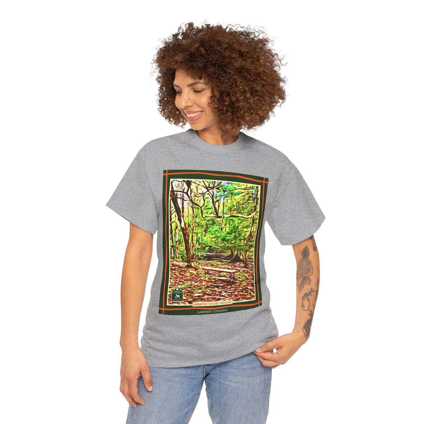 Harmeyer Nature Preserve Tee — Stylized Nature Park Graphic