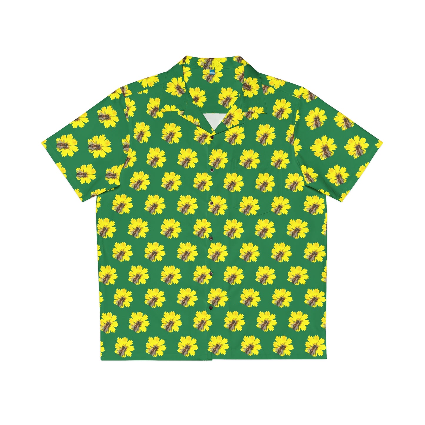 Men's Hawaiian Bee and Flower Shirt