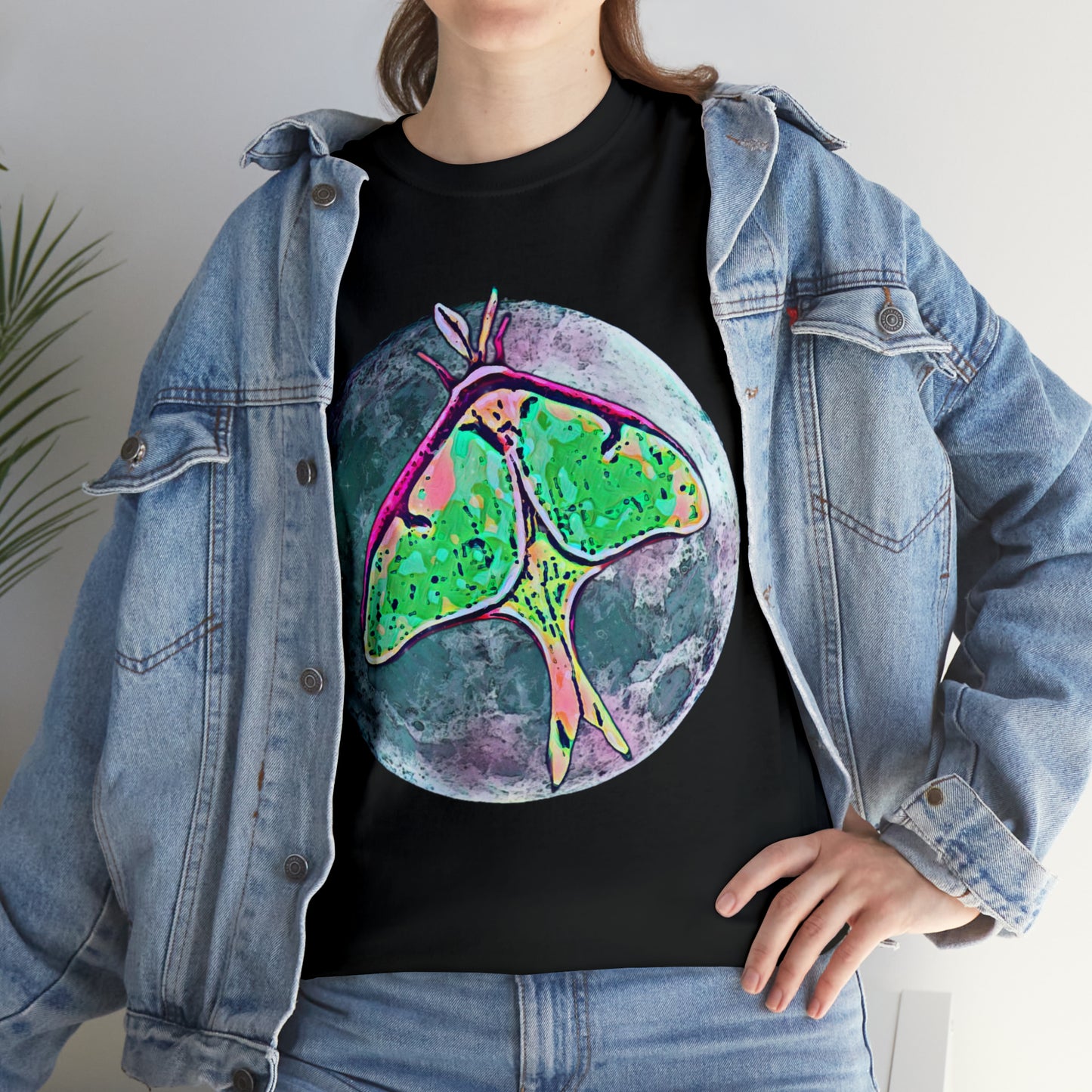 Luna Moth Unisex Heavy Cotton Tee