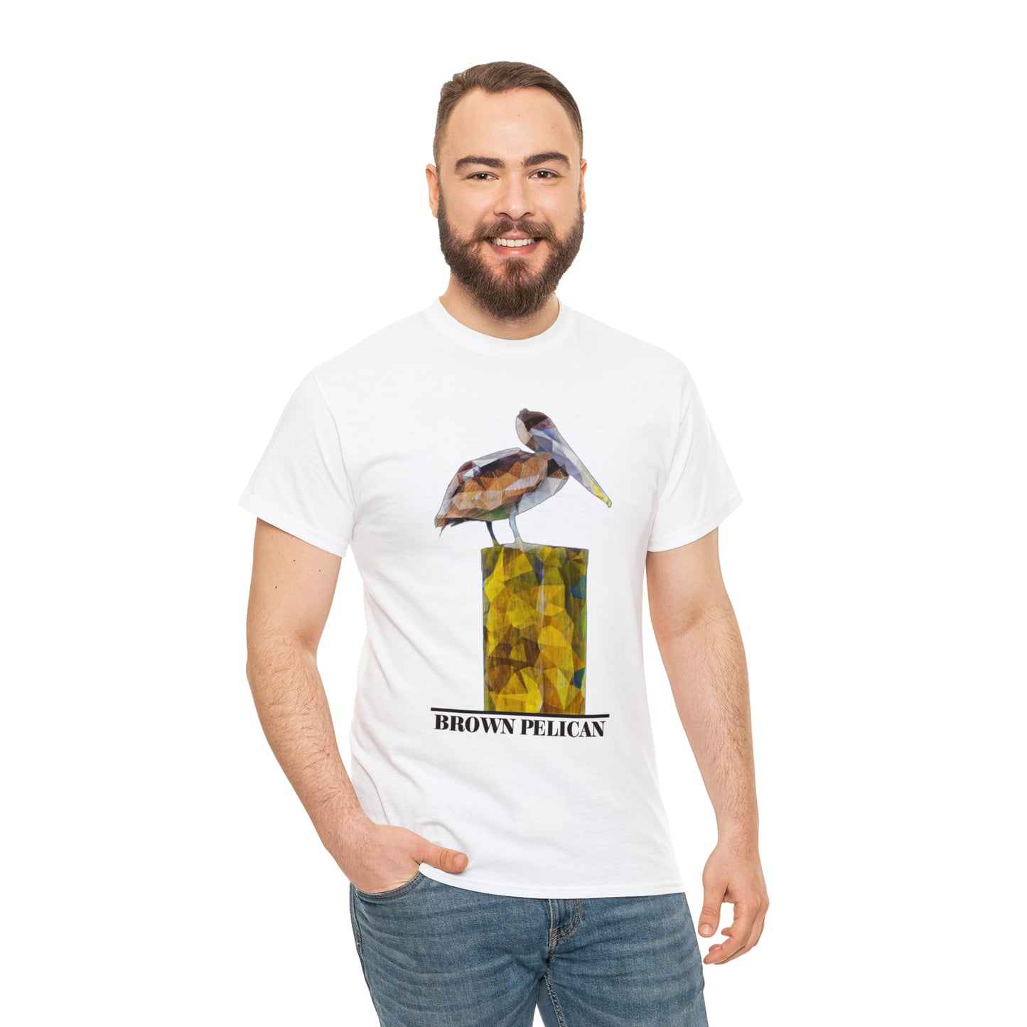 Brown Pelican Unisex Heavy Cotton Tee