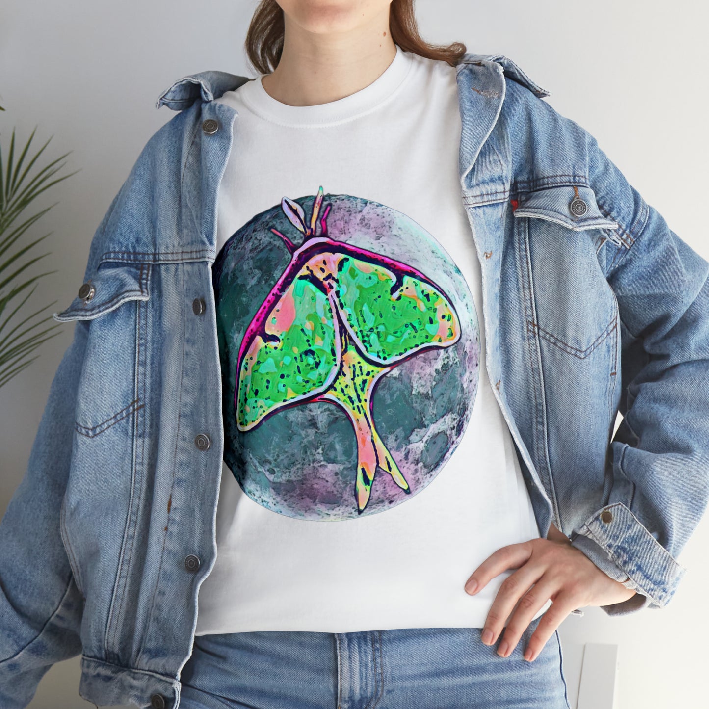 Luna Moth Unisex Heavy Cotton Tee