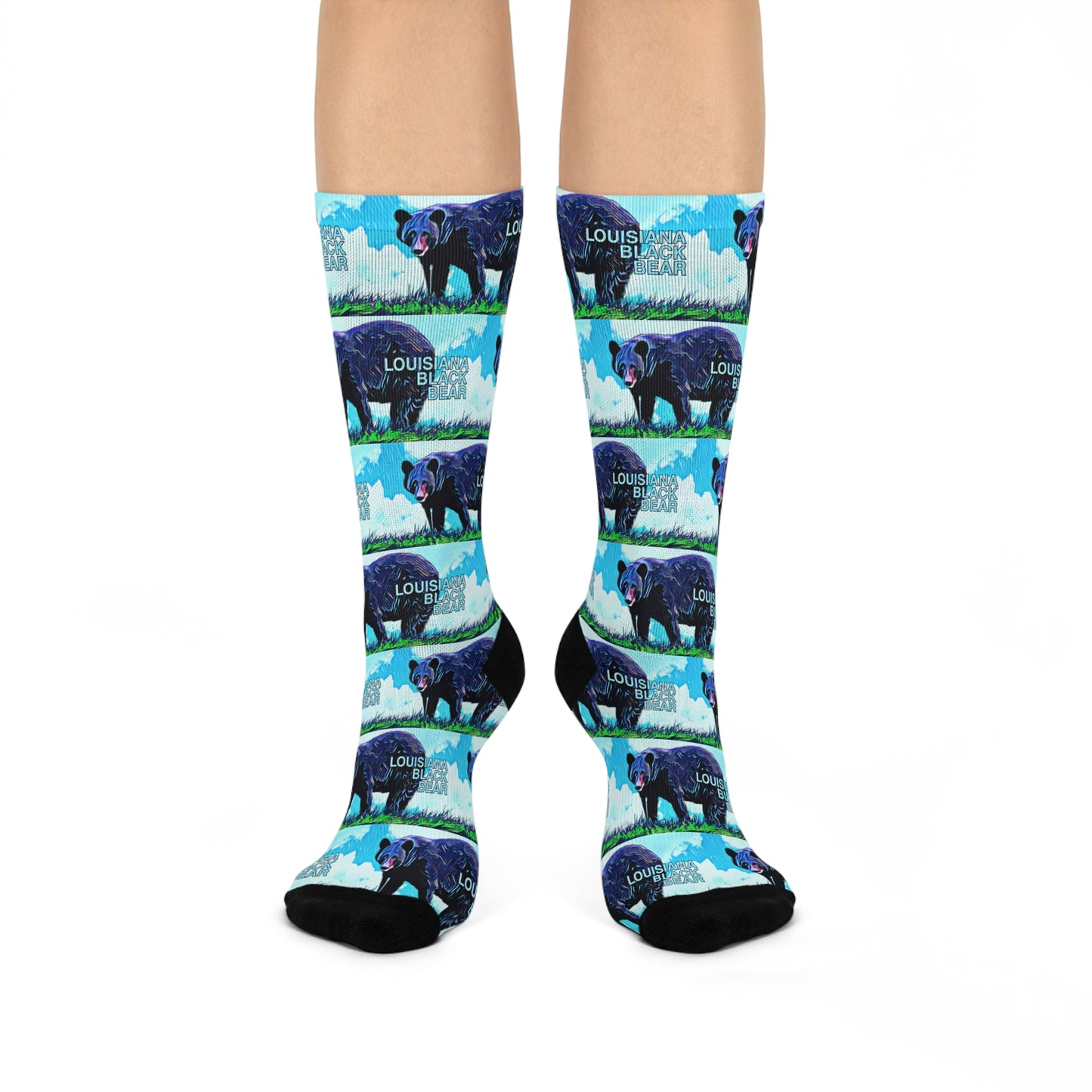 Louisiana Black Bear Crew Socks