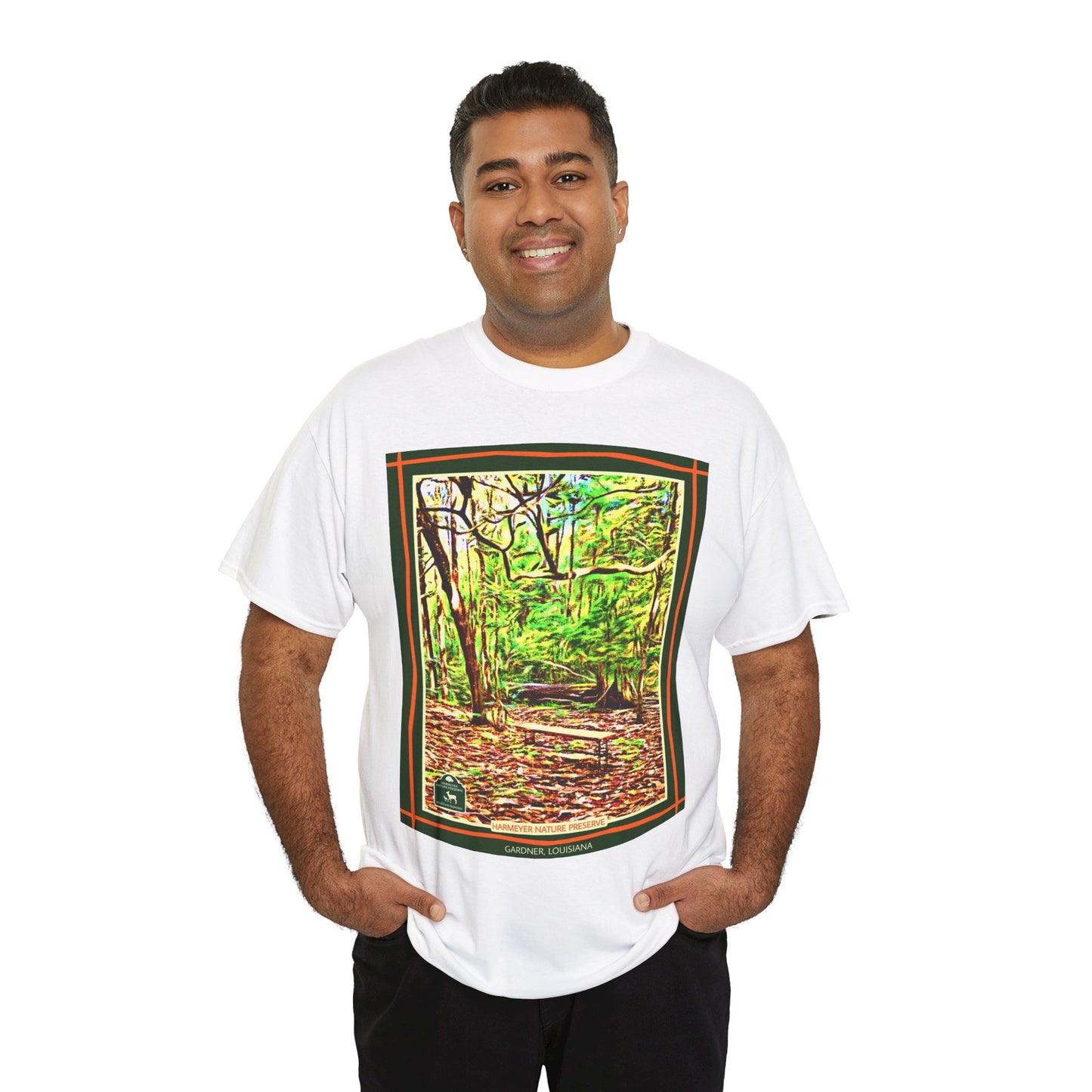 Harmeyer Nature Preserve Tee — Stylized Nature Park Graphic