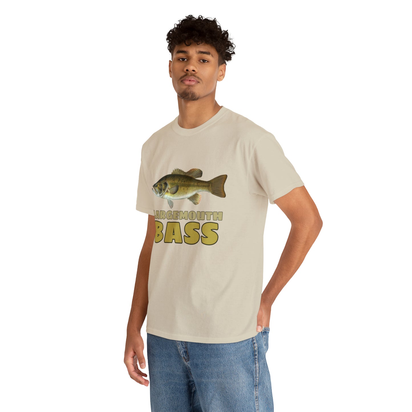 Largemouth Bass Unisex Heavy Cotton Tee